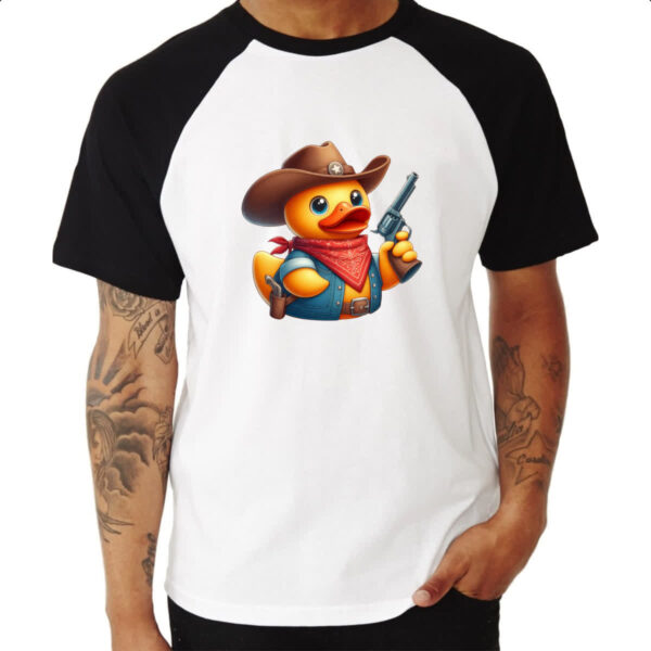 Camiseta Raglan Patinho de borracha Cowboy - Imagem 3
