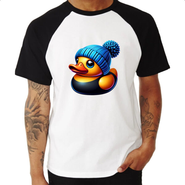 Camiseta Raglan Patinho de borracha Lutador - Imagem 3
