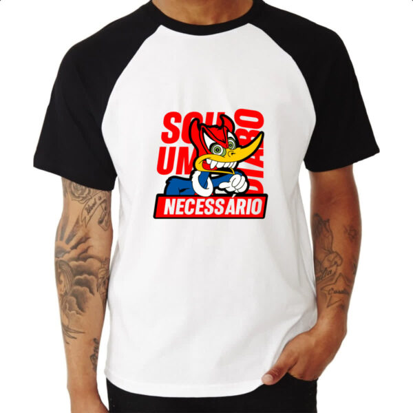 Camiseta Raglan Pica Pau - Sou um diabo necessario - Imagem 3