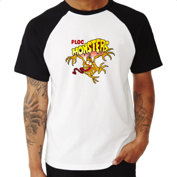 Camiseta Raglan Ploc Monsters Nostalgia 2 - Imagem 3