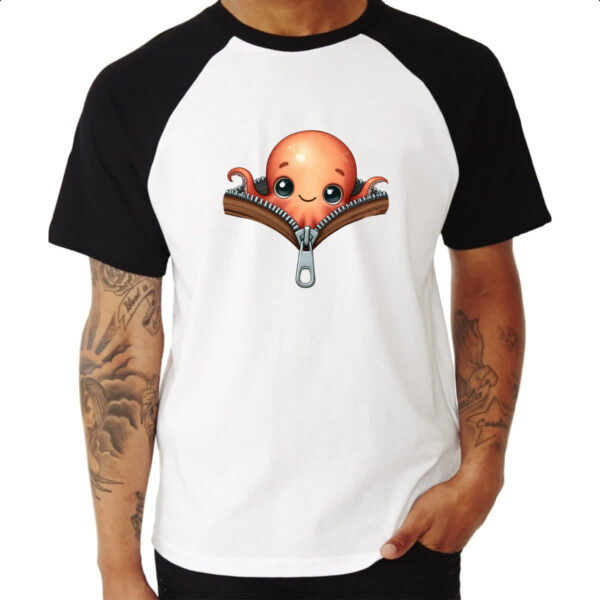 Camiseta Raglan Polvo no ziper - Imagem 3