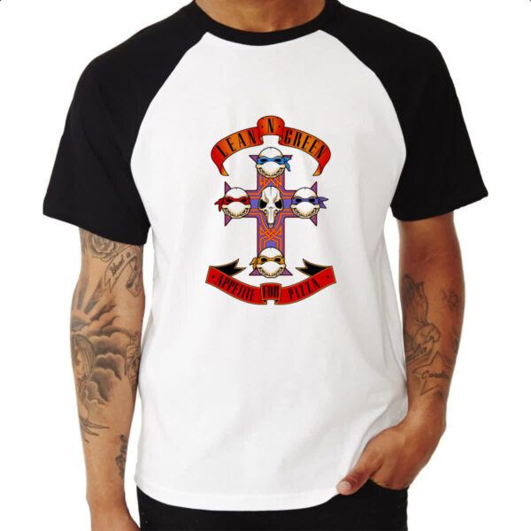Camiseta Raglan Appetite for pizza - Imagem 3