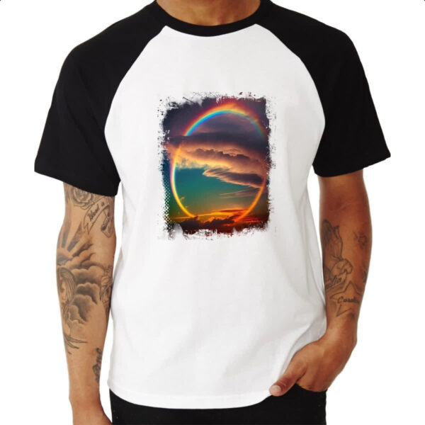 Camiseta Raglan Arco-Iris total - Imagem 3