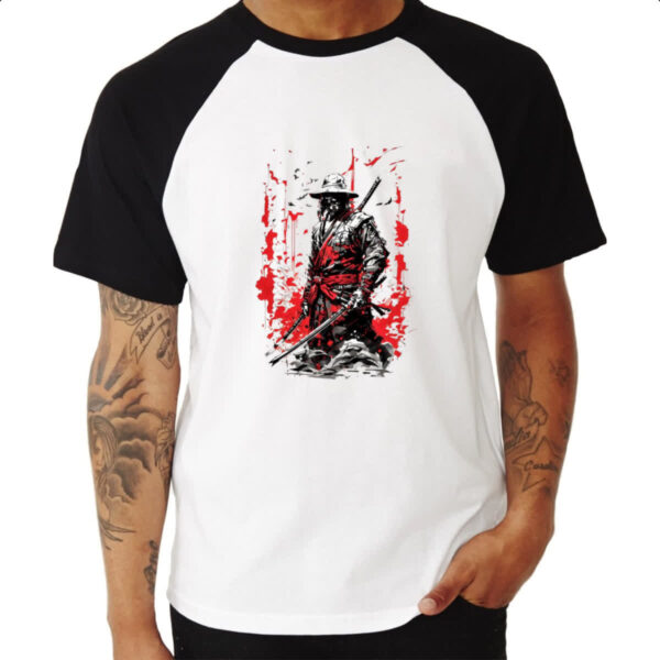 Camiseta Raglan Ronin comic book style - Imagem 3
