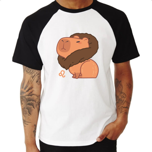 Camiseta Raglan Signo Capivara Leao - Imagem 3