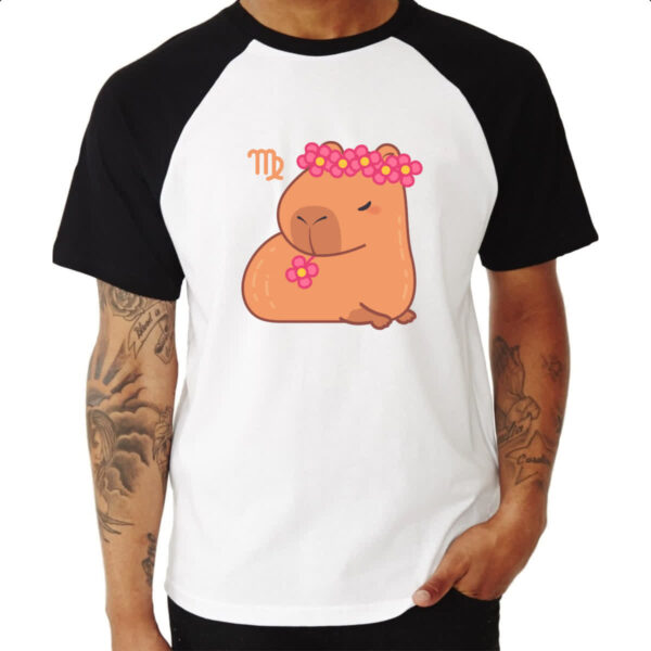 Camiseta Raglan Signo Capivara Virgem - Imagem 3