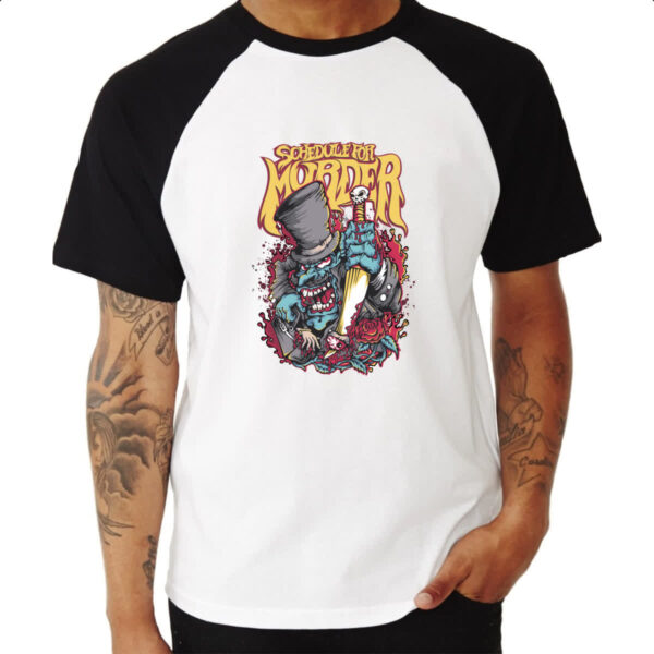 Camiseta Raglan Schedule for morder - Imagem 3