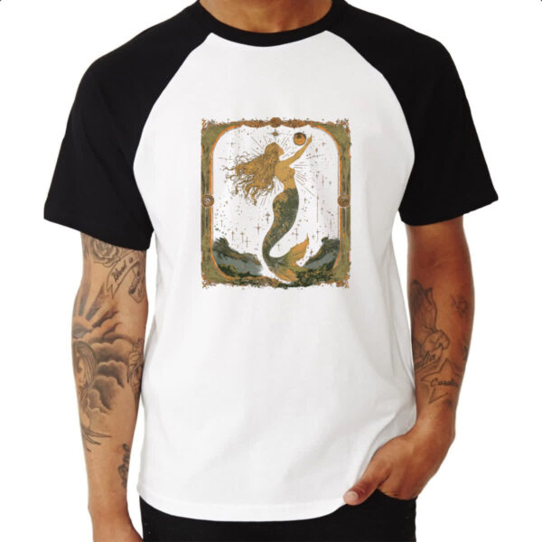 Camiseta Raglan Sereia constelacao - Imagem 3