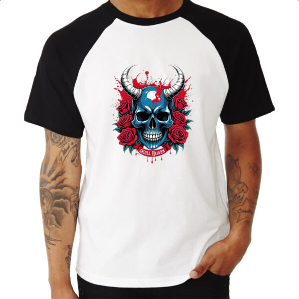 Camiseta Raglan Skull Heaven - Imagem 3
