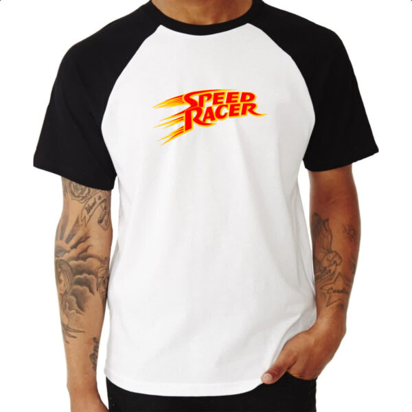 Camiseta Raglan Speed Racer logo - Imagem 3