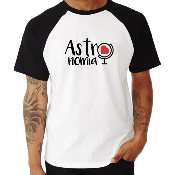 Camiseta Raglan Astronomia - Imagem 3