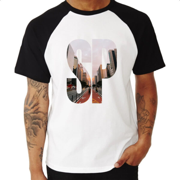 Camiseta Raglan Avenida Paulista SP - Imagem 3