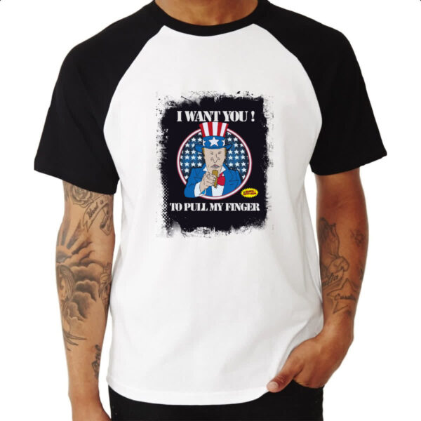 Camiseta Raglan Beavis I Want You - Imagem 3