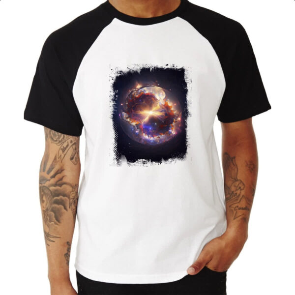 Camiseta Raglan Big Bang Universo 1 - Imagem 3