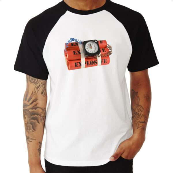 Camiseta Raglan Bomba relogio - Imagem 3