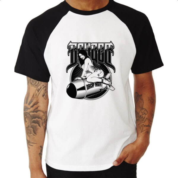 Camiseta Raglan Bomber drop me - Imagem 3