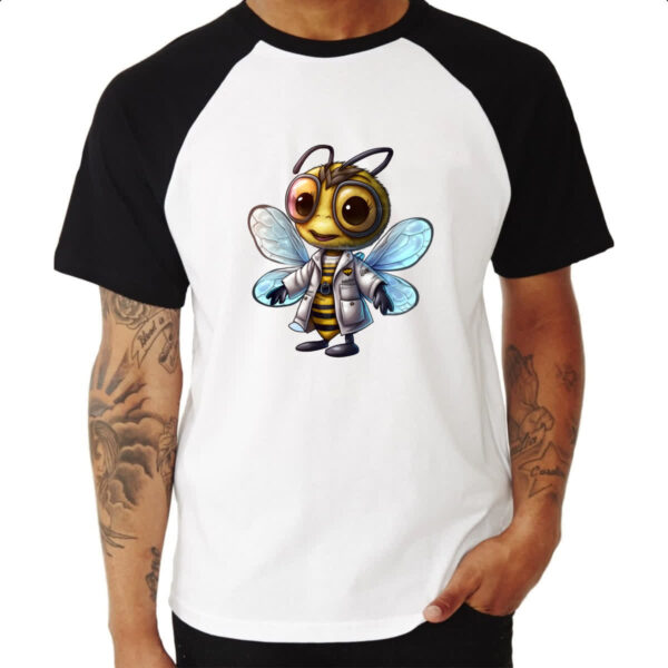 Camiseta Raglan Abelha medica - Imagem 3