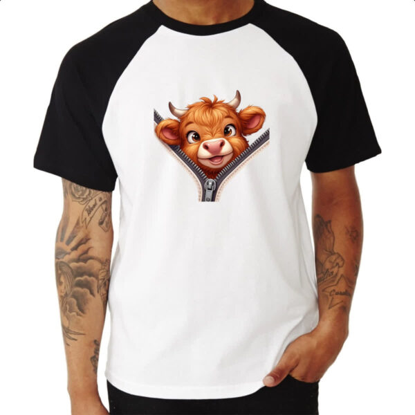 Camiseta Raglan Bufalo no ziper - Imagem 3