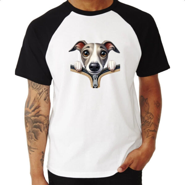 Camiseta Raglan Whippet no Ziper - Imagem 3