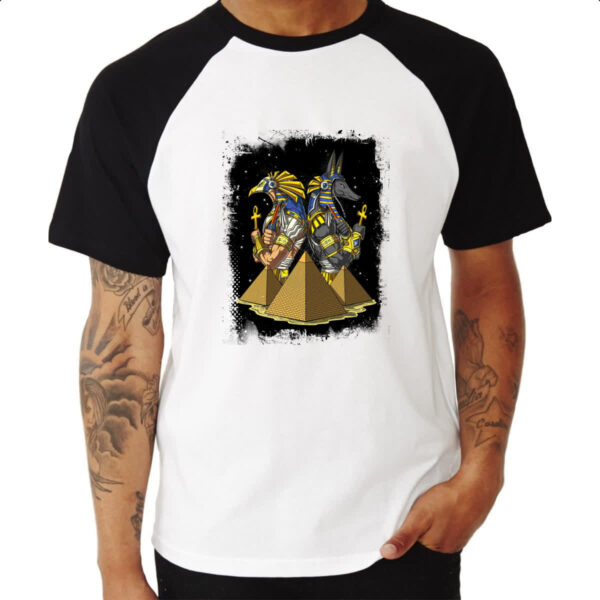 Camiseta Raglan Horus e Anubis - Imagem 3