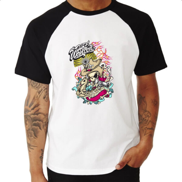 Camiseta Raglan Hot wasted - Imagem 3