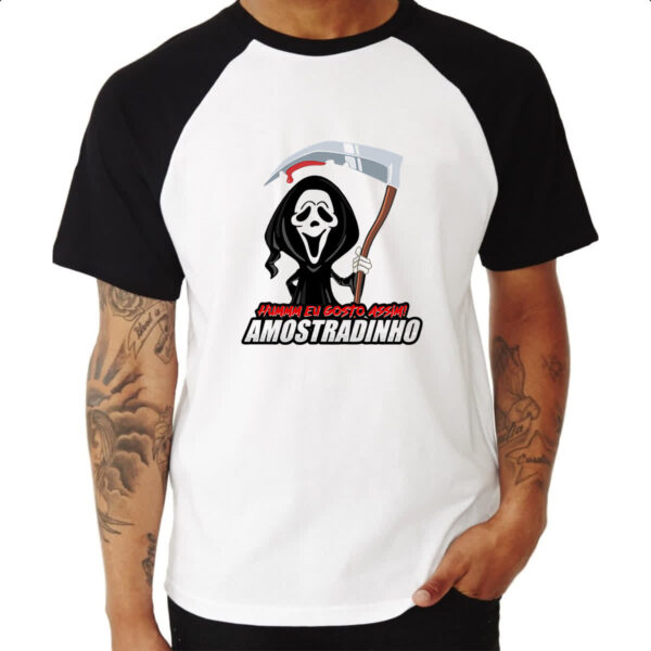 Camiseta Raglan Humm eu gosto assim amostradinho - Imagem 3