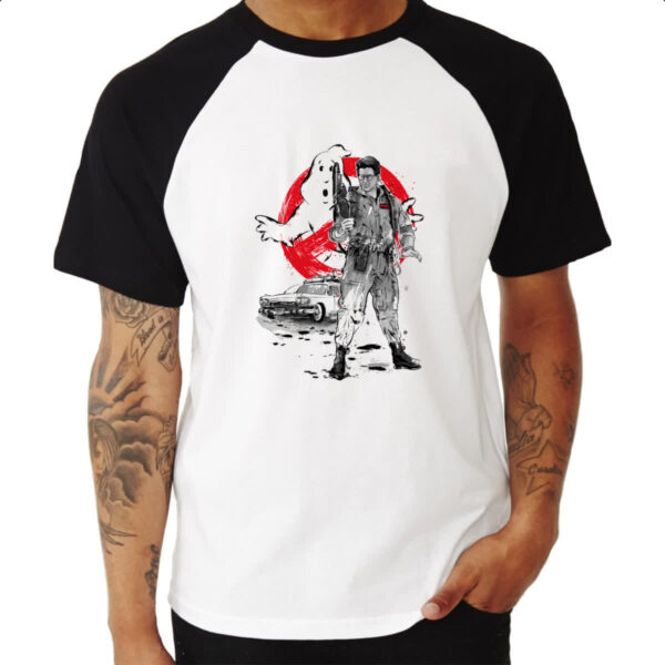 Camiseta Raglan Caca Fantasmas Ghostbusters Egon - Imagem 3