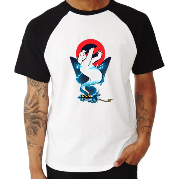 Camiseta Raglan Caca Fantasmas capiturado - Imagem 3