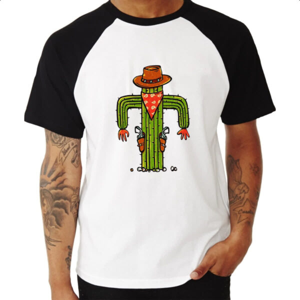 Camiseta Raglan Cacto cowboy - Imagem 3