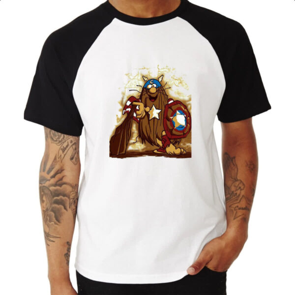 Camiseta Raglan Capitao Cavermerica - Imagem 3