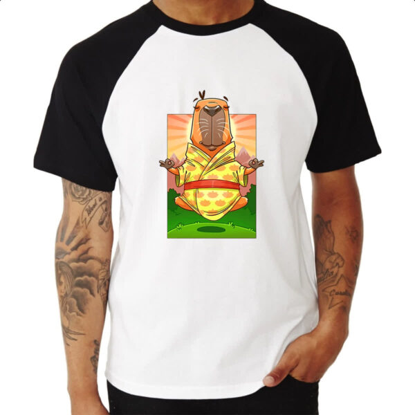Camiseta Raglan Capivara adamaste - Imagem 3