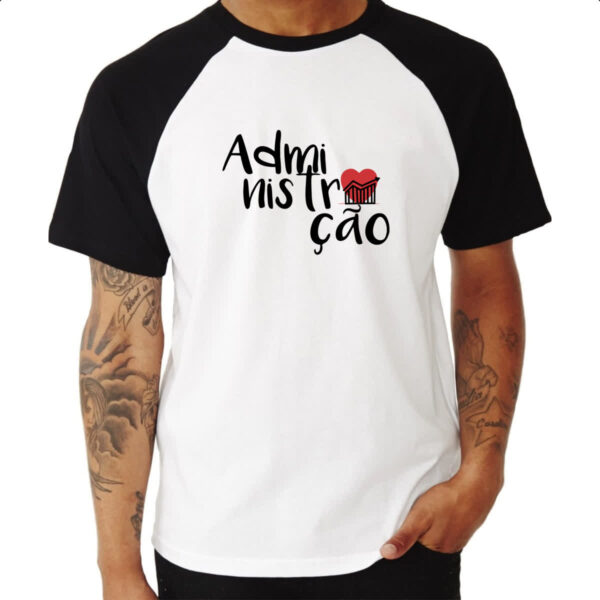 Camiseta Raglan Administracao - 1 - Imagem 3