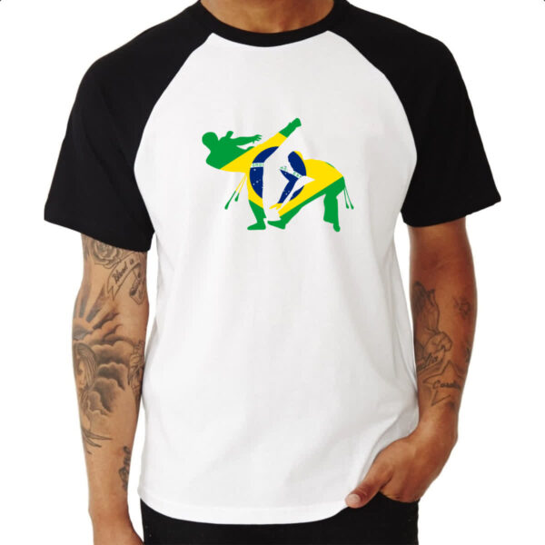 Camiseta Raglan Capoeira luta Brasil - Imagem 3