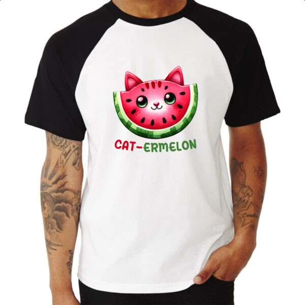 Camiseta Raglan Cat-Ermelon - Imagem 3