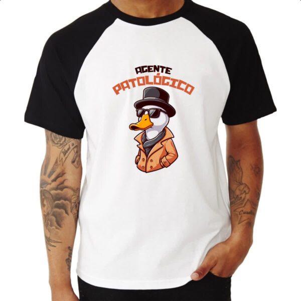 Camiseta Raglan Agente patologico meme - Imagem 3