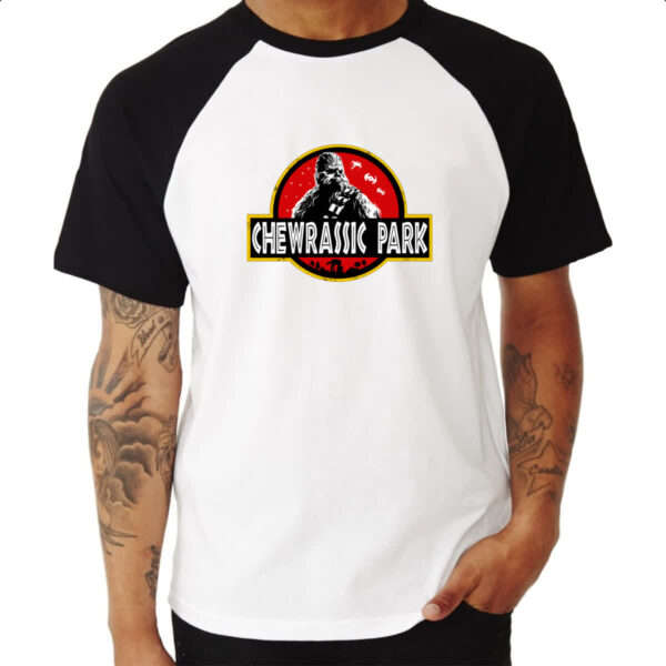 Camiseta Raglan Chewrassic Park - Imagem 3