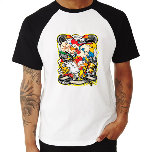 Camiseta Raglan Chicken turbo - Imagem 3