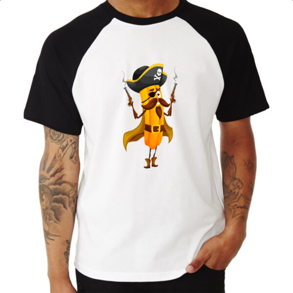Camiseta Raglan Churros Pirata - Imagem 3