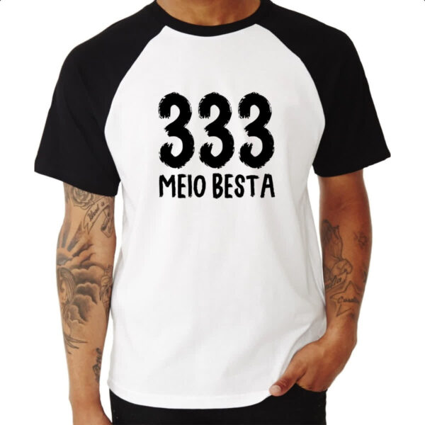 Camiseta Raglan 333 Meio Besta - Imagem 3