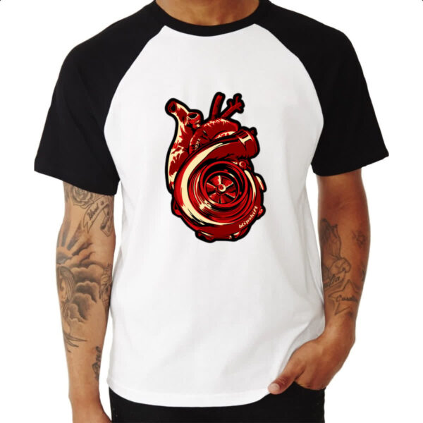 Camiseta Raglan Coracao turbinado - Imagem 3