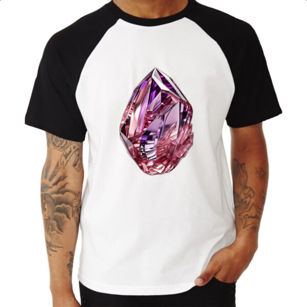 Camiseta Raglan Cristal de quartzo - Imagem 3