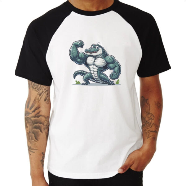 Camiseta Raglan Crocodilo maromba - Imagem 3