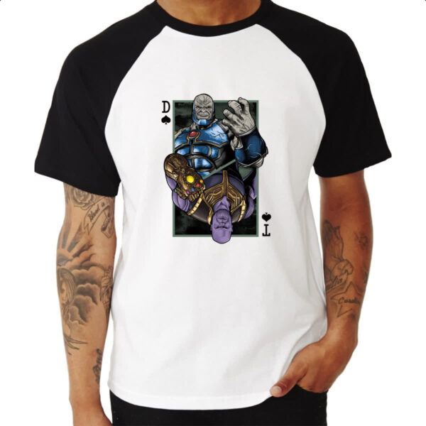 Camiseta Raglan Darkseid e Thanos - Imagem 3