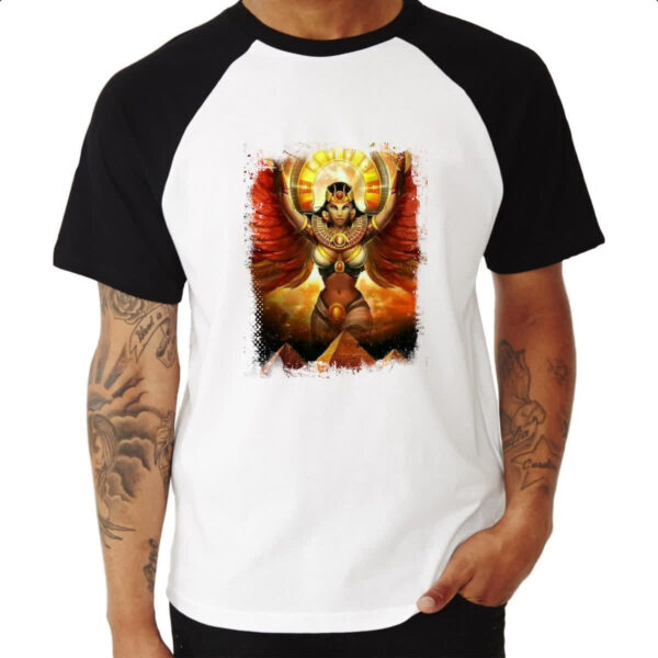 Camiseta Raglan Deusa Isis Sobre o Egito - Imagem 3