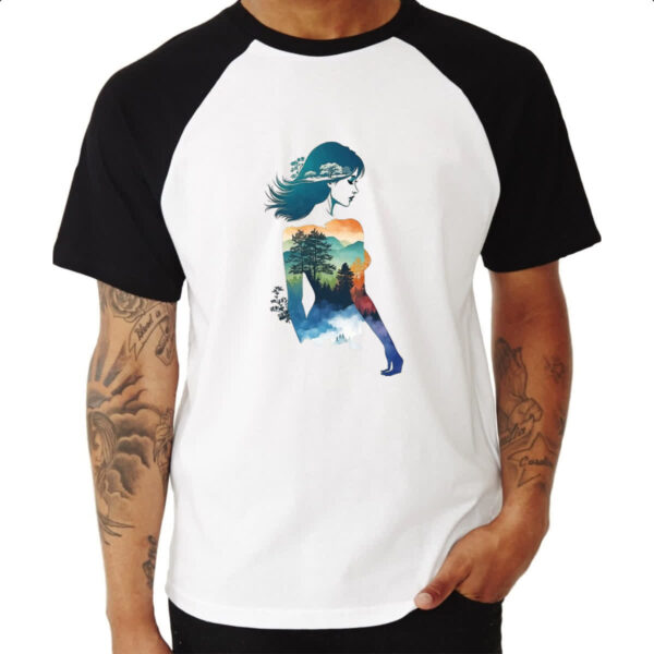 Camiseta Raglan Diva Mae Natureza - Imagem 3