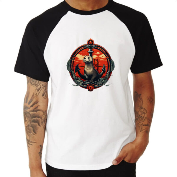 Camiseta Raglan Doninha marinheira - Imagem 3