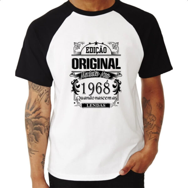 Camiseta Raglan Edicao Original 1968 - Imagem 3