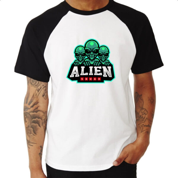 Camiseta Raglan Alien Squad - Imagem 3