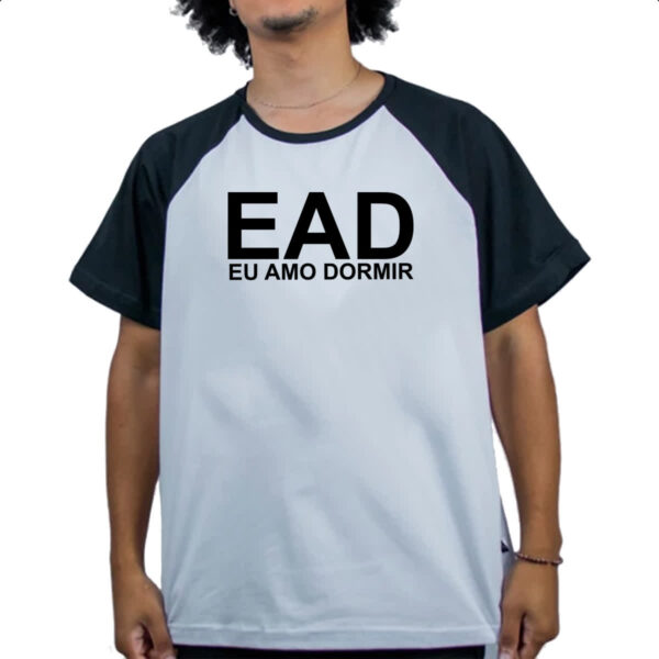 Camiseta Raglan EAD - Eu amo dormir - Imagem 4