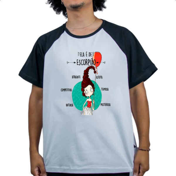 Camiseta Raglan Ela e de Escorpiao - Imagem 4